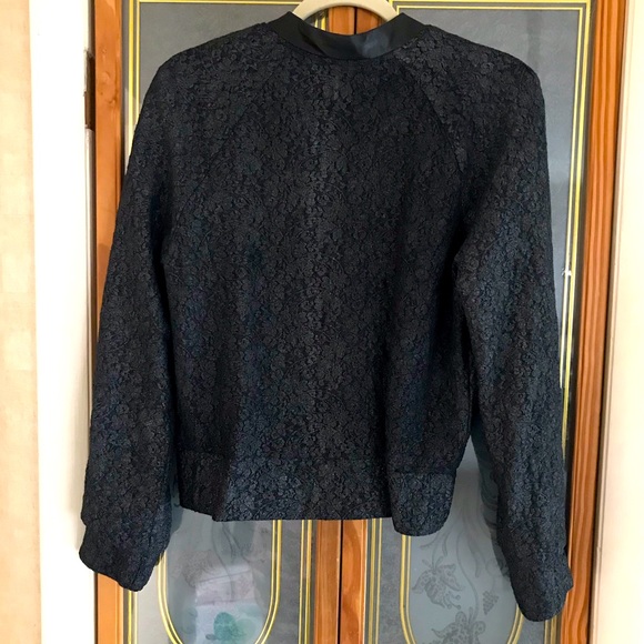 Petticoat Alley, Lace Bomber Style Jacket, Size M - Picture 2 of 5
